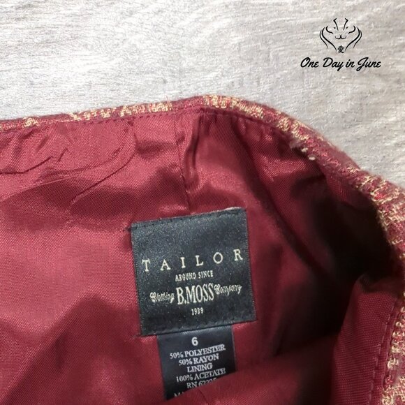 B. Moss Clothing Company Pencil Skirt Size 6 - Picture 2 of 5